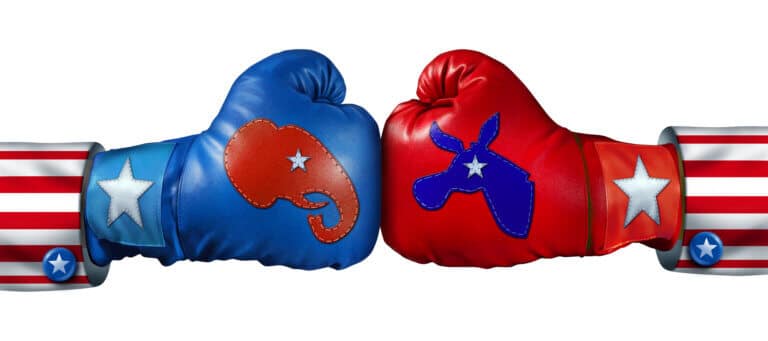 The worsening of political polarization in the US. Are the Republicans killing their voters? Image: depositphotos.com