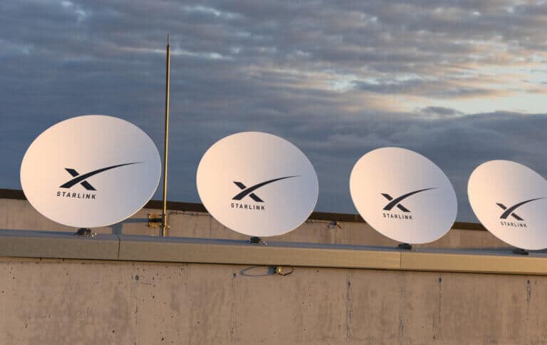 Starlink satellite dishes. Image: depositphotos.com