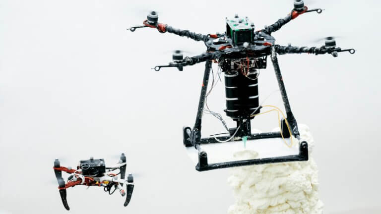The drones that print buildings, courtesy of Imperial College London