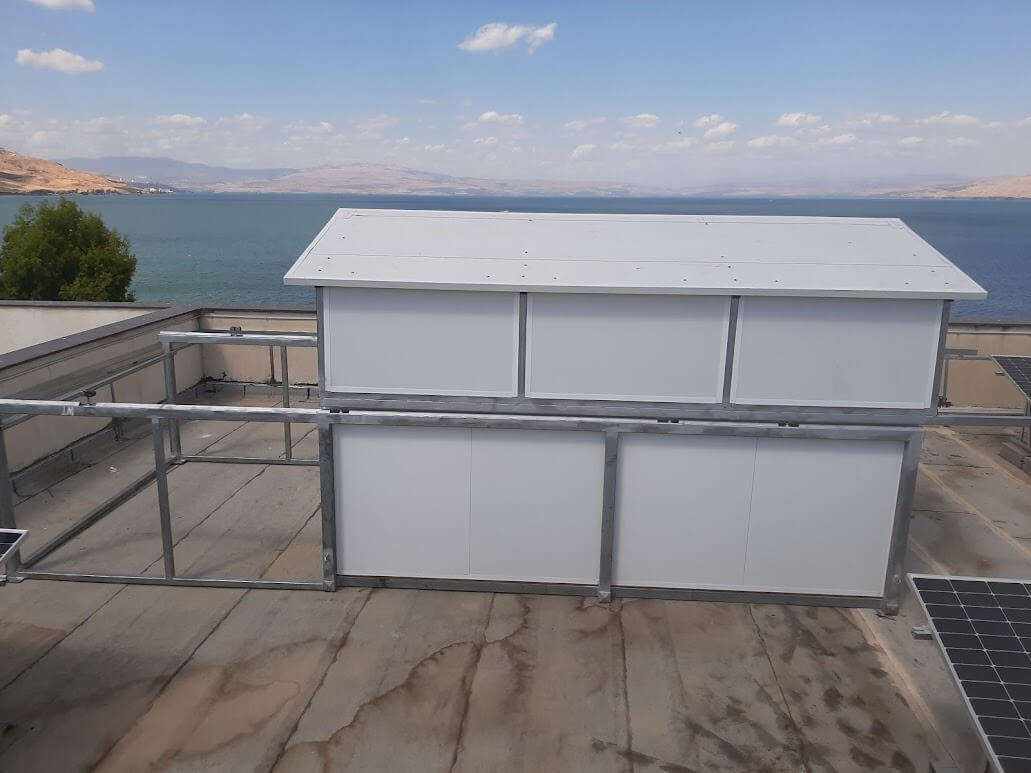 The indoor structure of the telescope at Kinneret Academic College