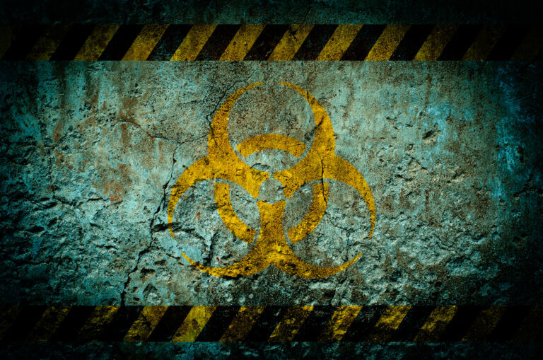 Warning sign against radioactive radiation. Image: depositphotos.com