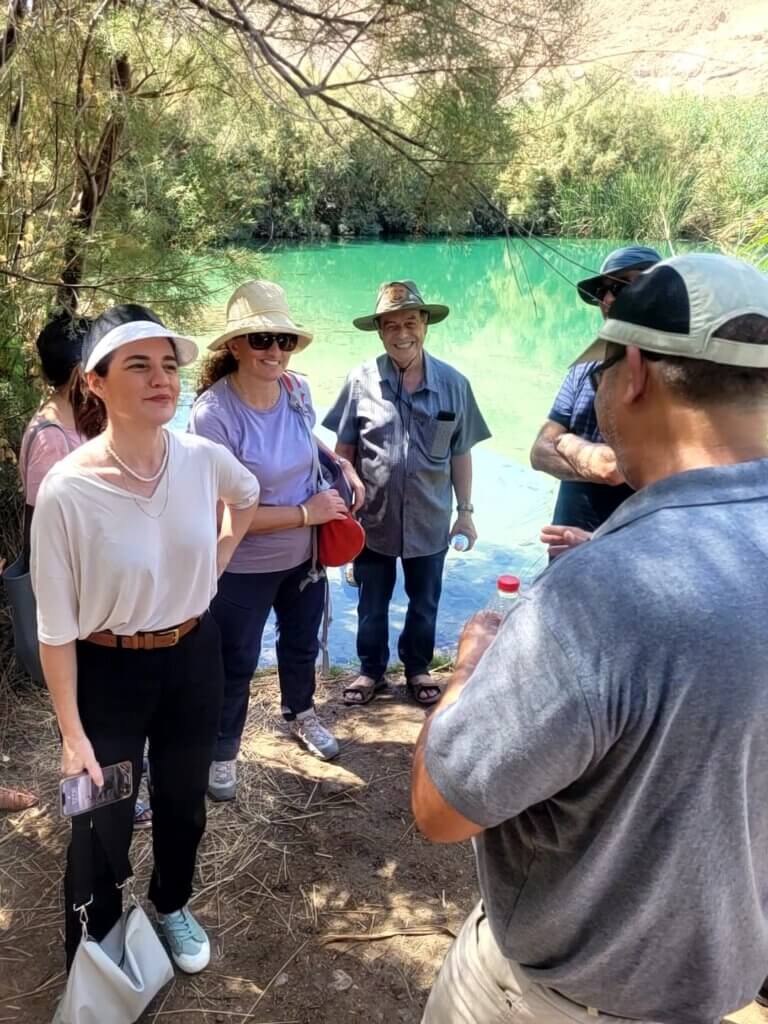 סיור בכירי המשרד וארגוני הסביבה בים המלח. צילום: המשרד להגנת הסביבה