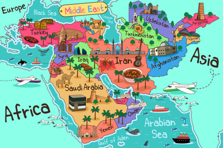 the Middle East. Image: depositphotos.com