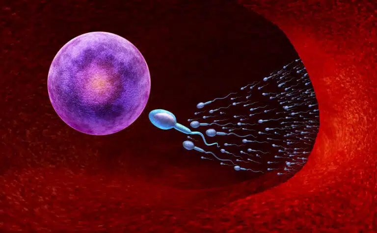 تتسابق الخلايا المنوية لتخصيب البويضة في الرحم. الرسم التوضيحي: موقع Depositphotos.com