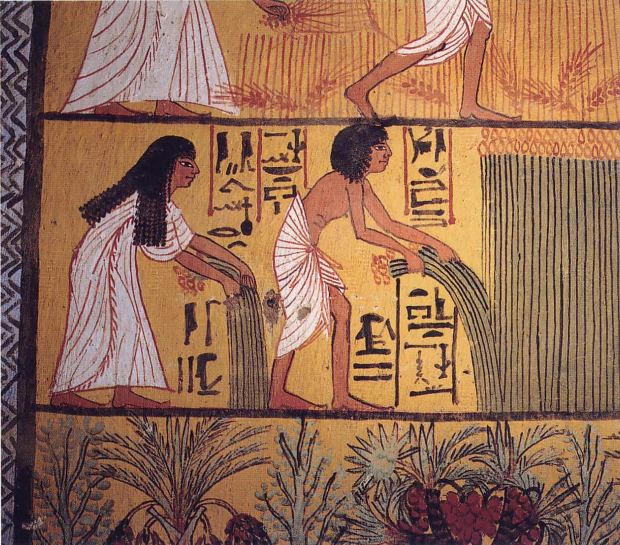 حصاد القمح في مصر القديمة. من ويكيشير