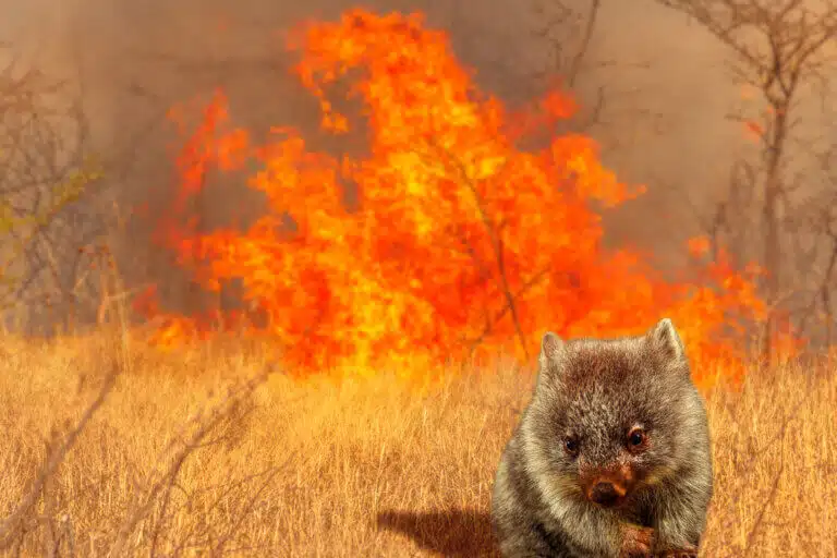 וומבט נס מפני שריפת יער באוסטרליה. אילוסטרציה: depositphotos.com