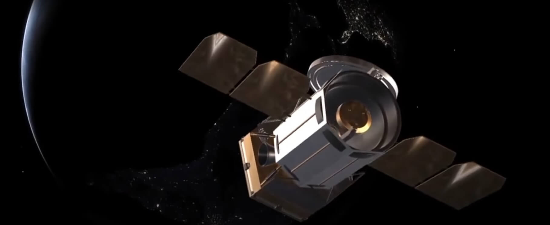 The Israeli space telescope Ultrasat. Screenshot from a video by Prof. Eli Waxman, Weizmann Institute
