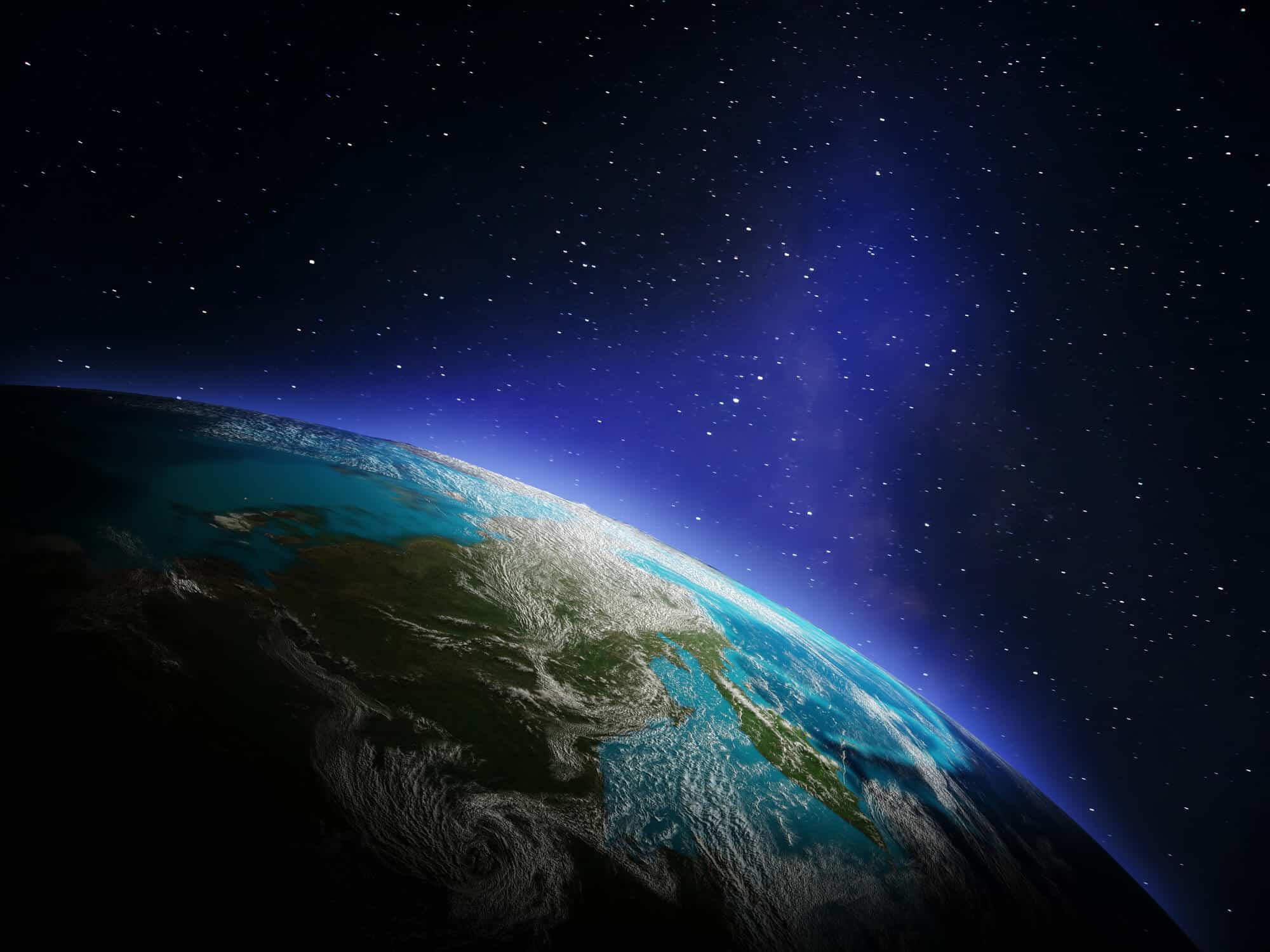 الأرض في صورة من الفضاء. الرسم التوضيحي: موقع Depositphotos.com
