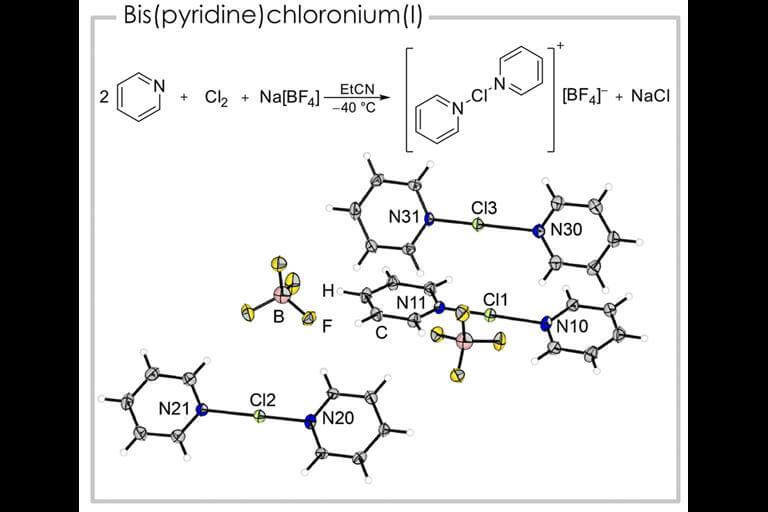 Pyridine-based chloronium structure. From the study