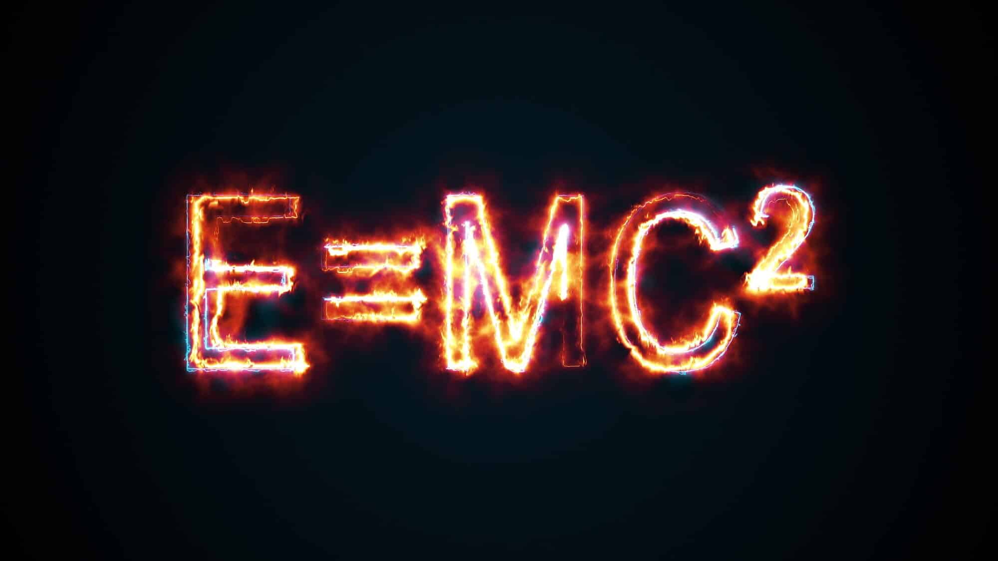 Einstein's famous equation. Illustration: depositphotos.com