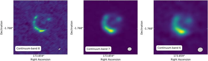 תמונה של הגלקסיה המועדשת שצילם האינטרפרומטר ALMA. קרדיט: Giulietti et al