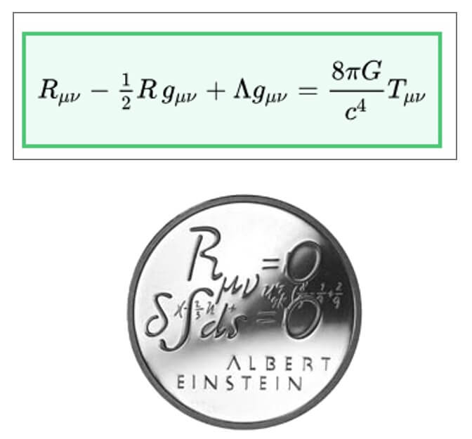 A commemorative coin issued in Switzerland in honor of Einstein. Illustration: depositphotos.com