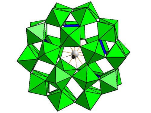 The general structure of the innovative compound formulated [P5W30O110M(H2O)]n-