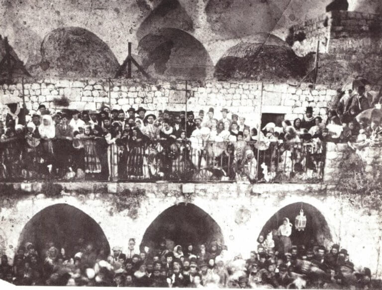 חגיגות הר מירון ב-1890.