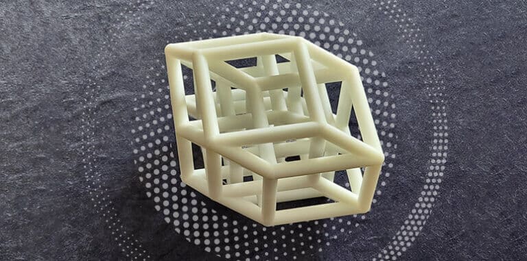 In the photo: a five-dimensional cube that Dr. Klein printed with a XNUMXD printer for his supervisor. Photo: Bar Ilan University Spokesperson