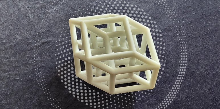 In the photo: a five-dimensional cube that Dr. Klein printed with a XNUMXD printer for his supervisor. Photo: Bar Ilan University Spokesperson