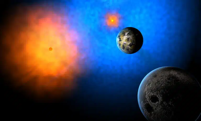 כוכבי לכת מקיפים שתי שמשות. המחשה: depositphotos.com