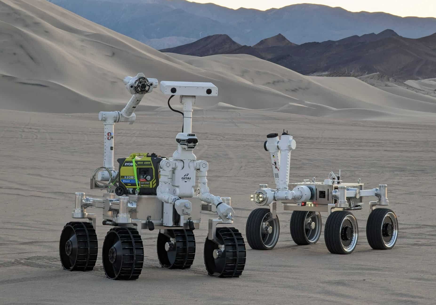 רובוטים המיועדים לשימוש בכוכבי לכת וירחים אחרים. המחשה: GITAI