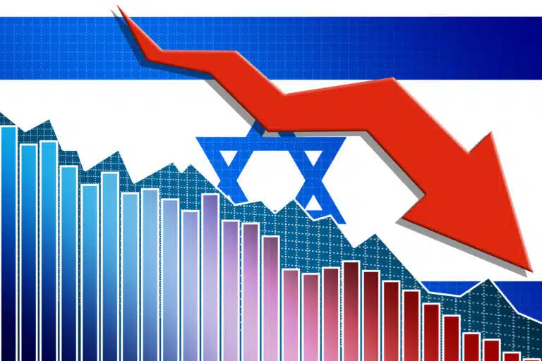انهيار الاقتصاد الإسرائيلي. الرسم التوضيحي: موقع Depositphotos.com