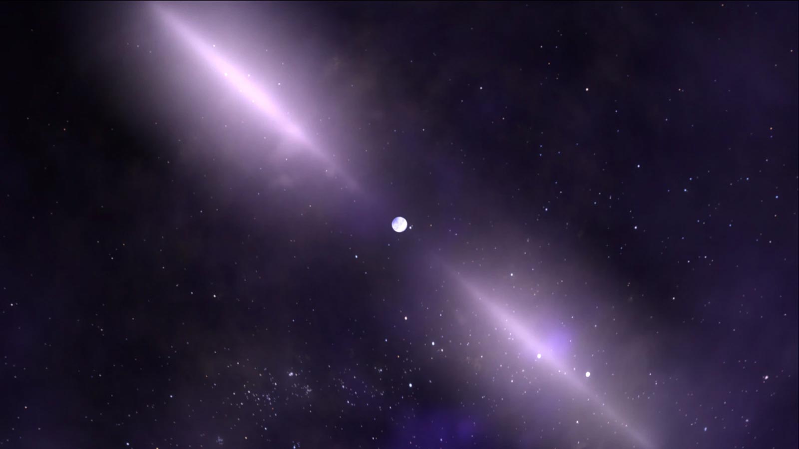 פולסרים הם כוכבי נייטרונים המסתחררים במהירות ופולטים אלומות צרות של גלי רדיו. קרדיט: NASA’s Goddard Space Flight Center