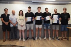הסטודנטים שזכו במקום הראשון. צילום: שי אלבז, דוברות הטכניון