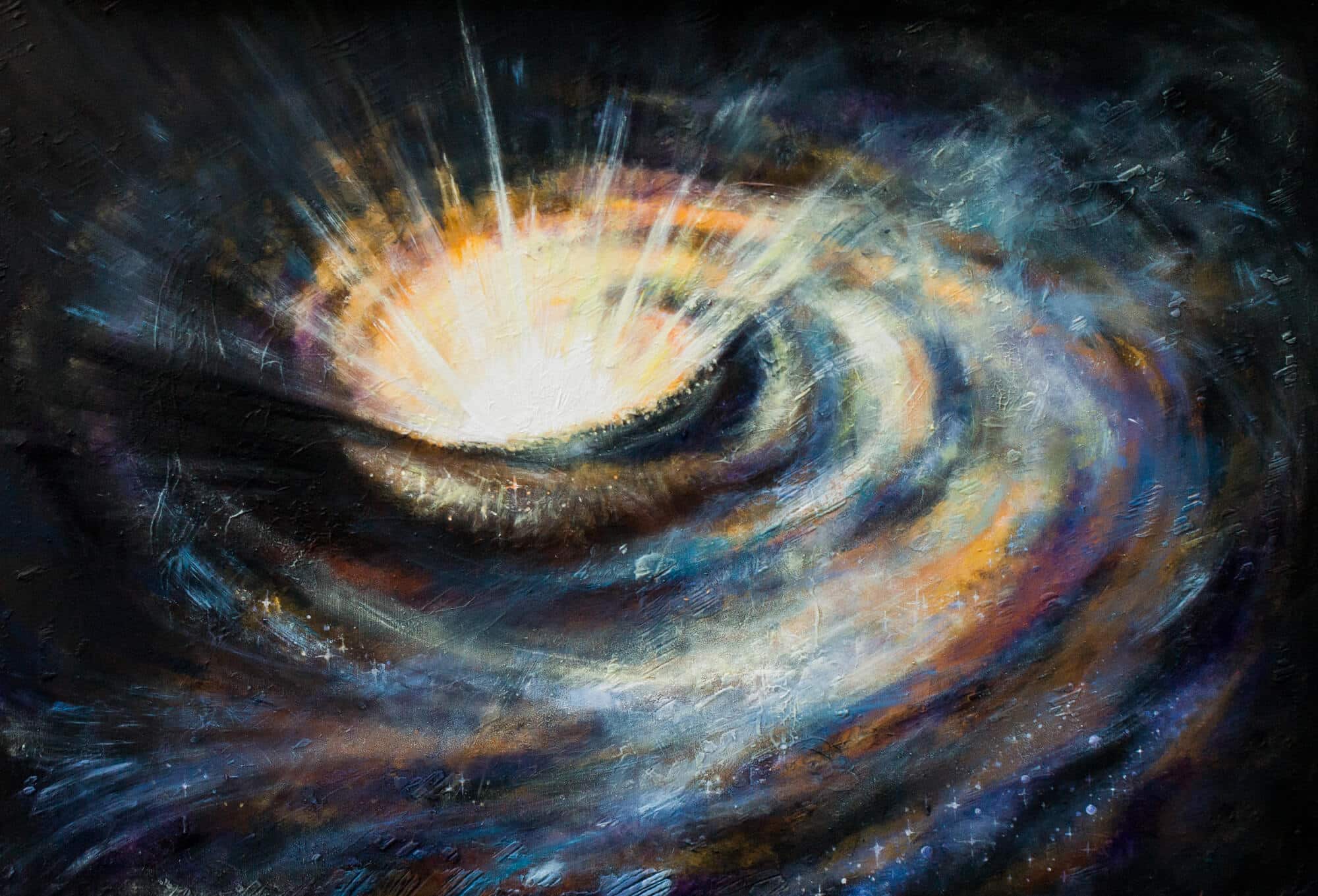 חור שחור במרכז גלקסיה ספירלית.   <a href="https://depositphotos.com. ">המחשה: depositphotos.com</a>