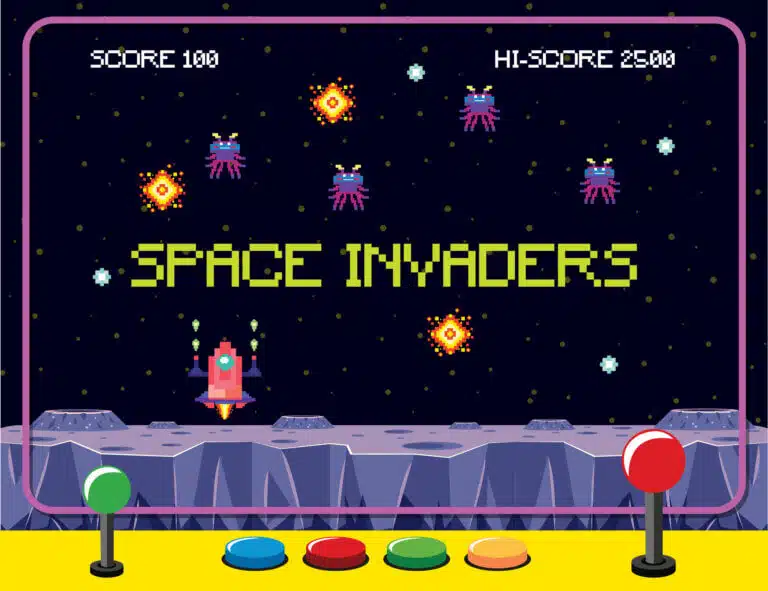 משחק המחשב space invaders. המחשה: depositphotos.com