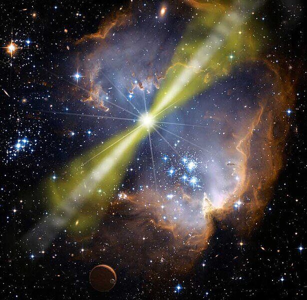 Gamma ray burst (Image Credit: NASA/Swift/Mary Pat Hrybyk-Keith and John Jones via NASA)