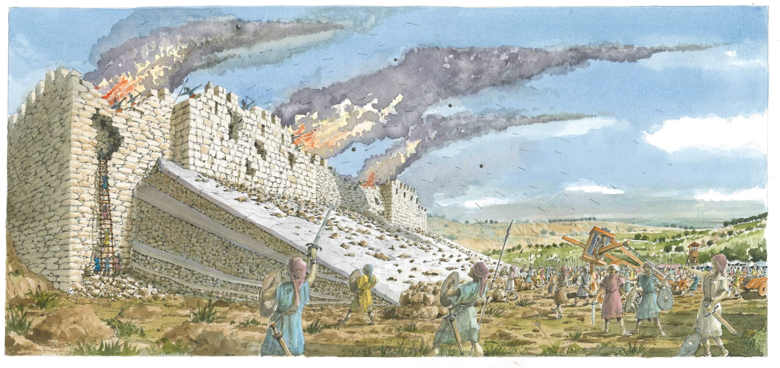 A proposal for the reconstruction of the Hekhara. Illustration_ Shalom Kevler, from the book _Ir al Tila_ in English - The City of David_ The Story of Ancient Jerusalem