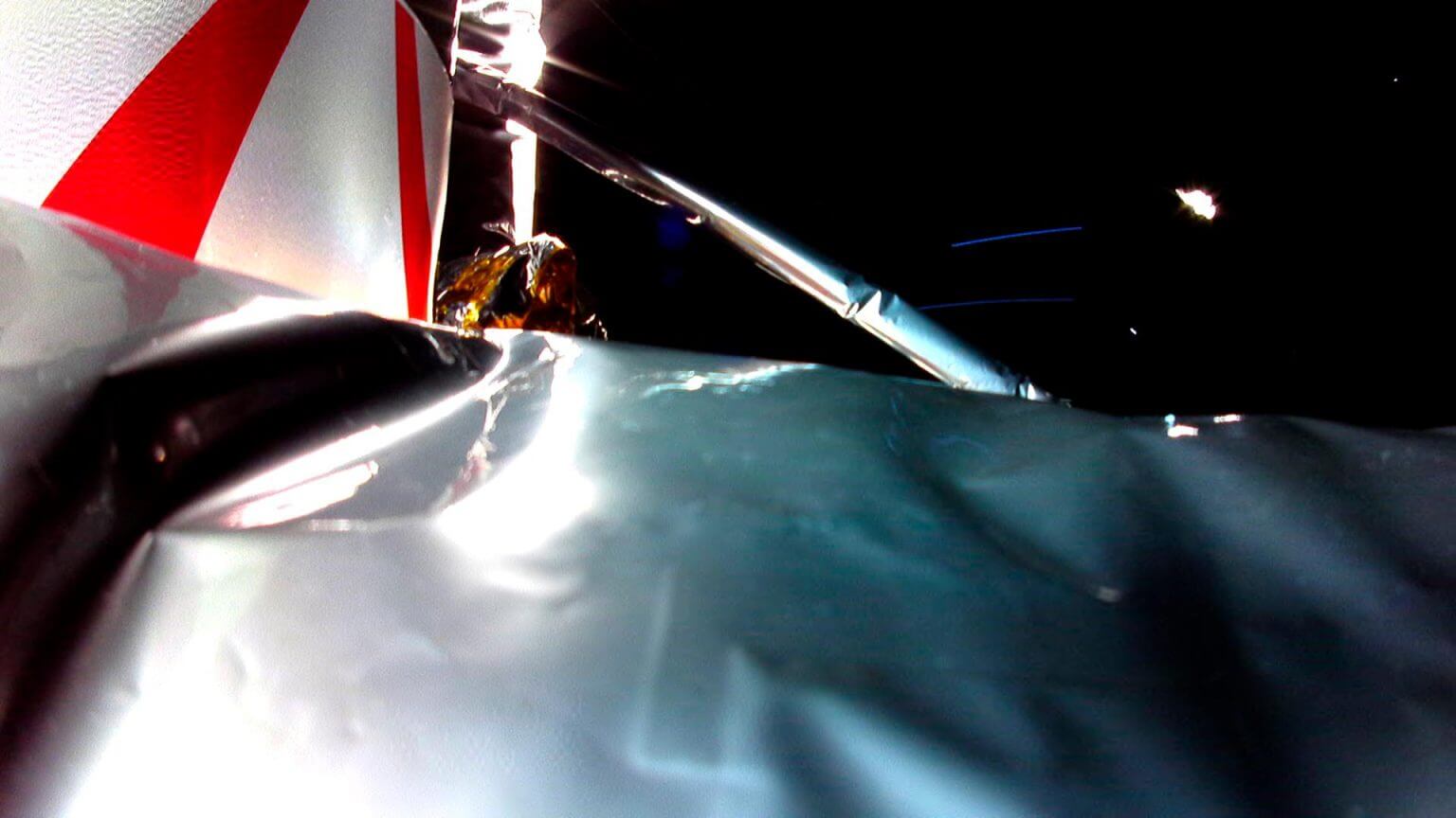 כך נראתה החללית פרגרין במהלך יציאתה מהשלב העליון של המשגר. צילום: אסטרובוטיק