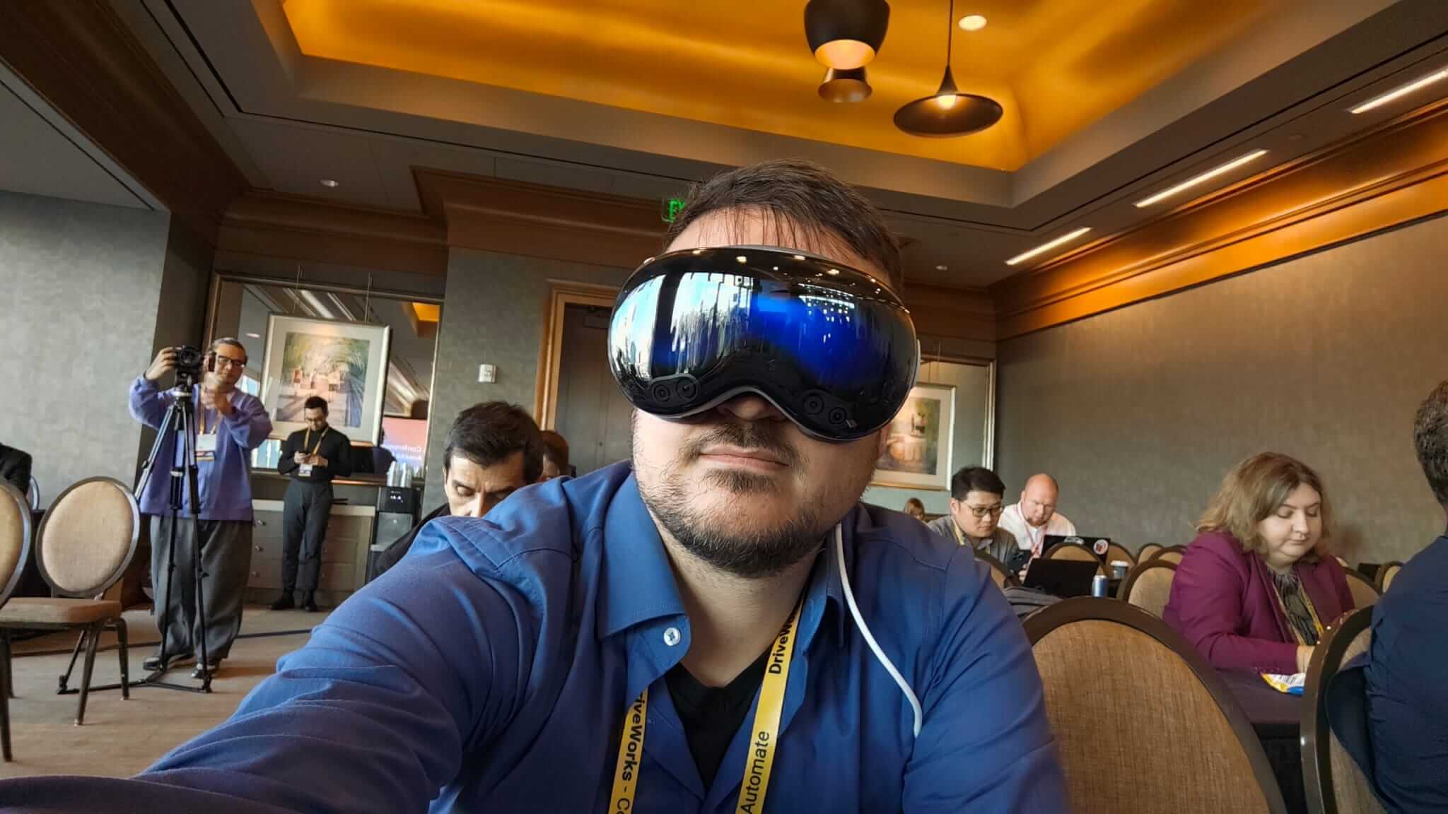 Apple Vision glasses model 2024. Photo: Zvi Shahar, Copterdale
