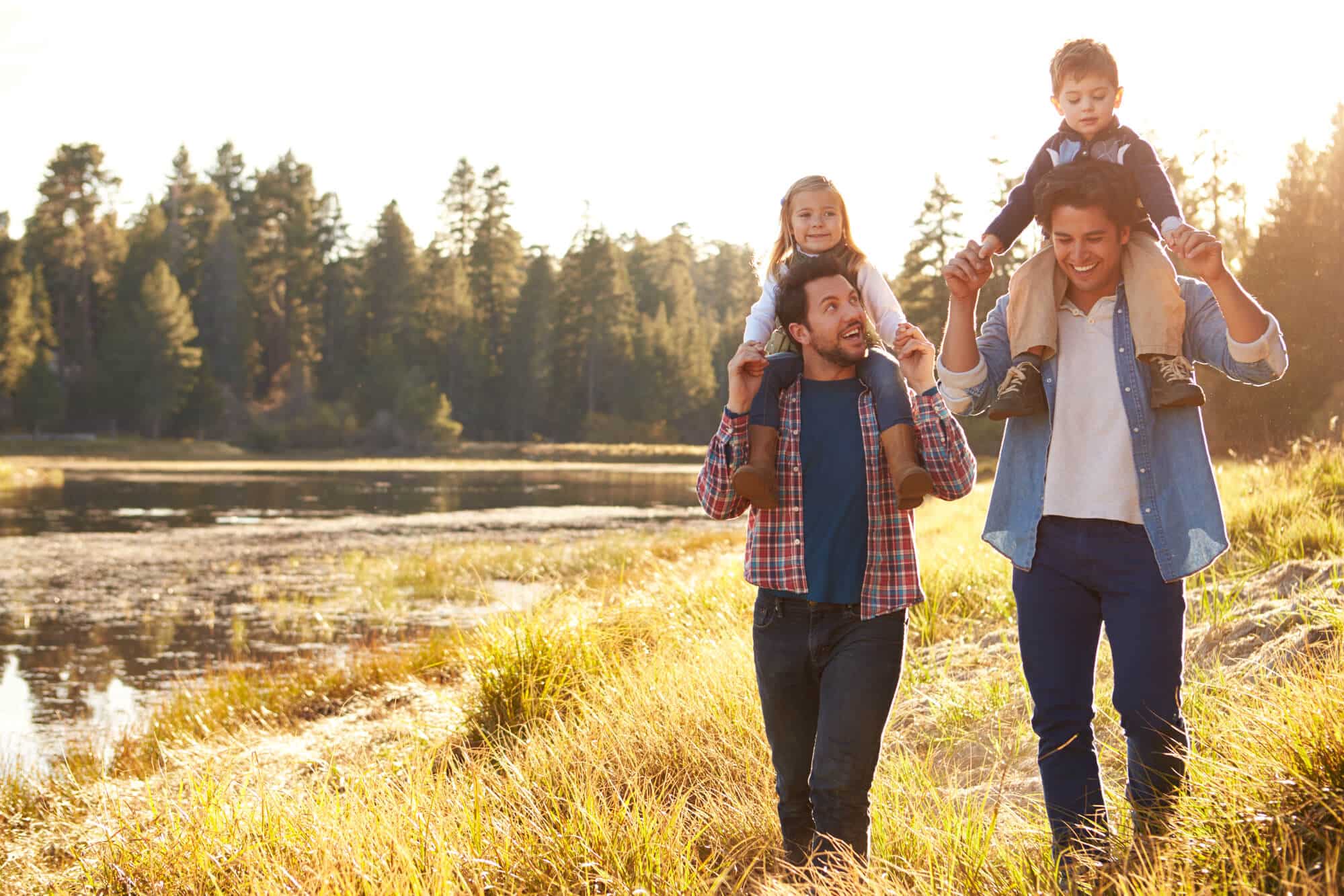 An LGBT couple with children. Illustration: depositphotos.com