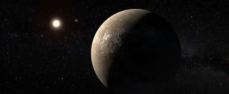 תמונה אומנותית של כוכב הלכת פרוקסימה קנטאורי b'. קרדיט: ESO/M. Kornmesser