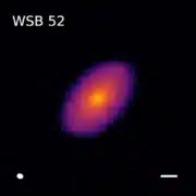 The donut-shaped protoplanetary disk WSB 52. Credit: Sean Andrews, Jane Huang, Laura Pérez et al. 2018