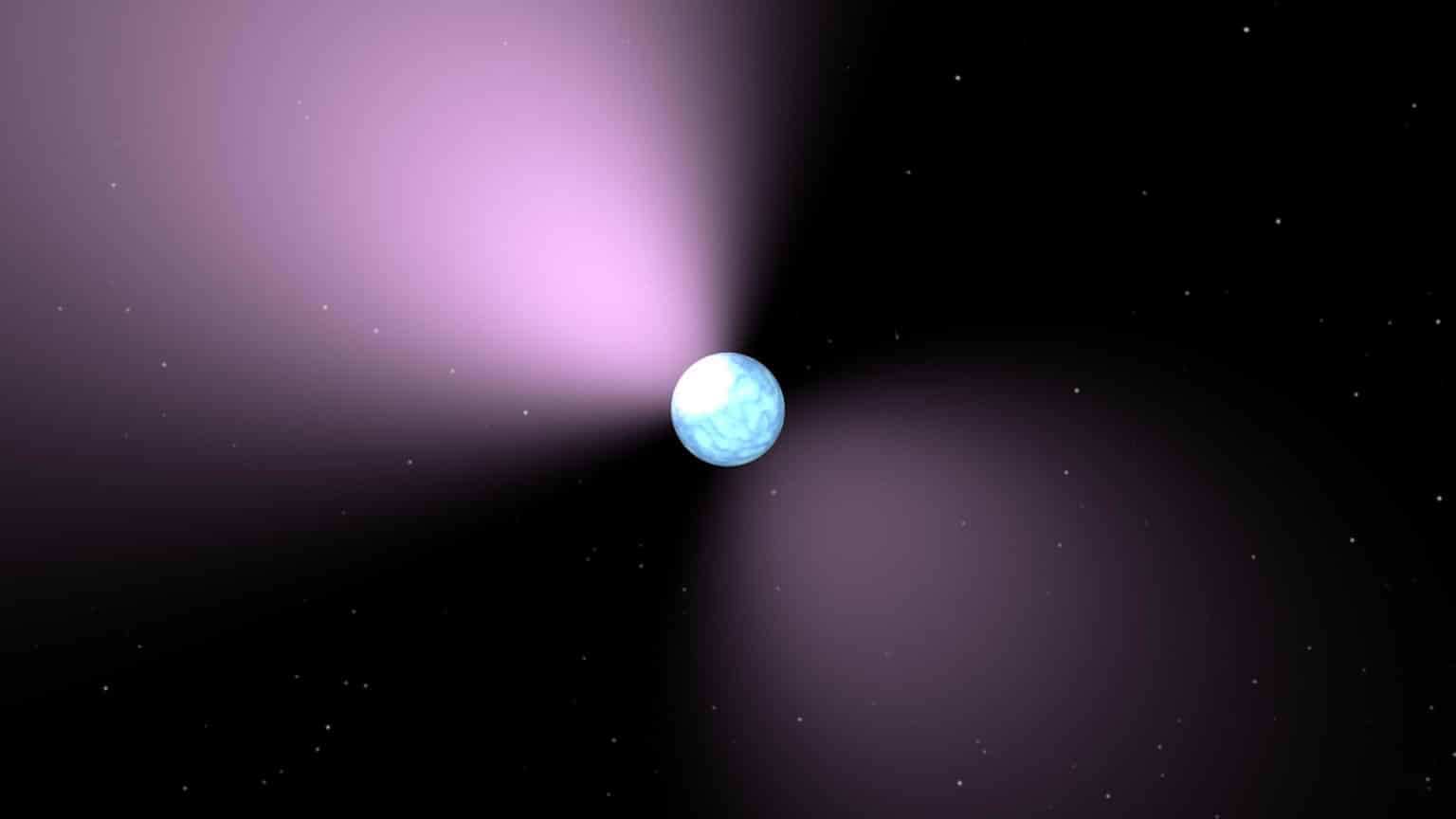 הדמיית אמן של פולסר. קרדיט: NASA/JPL-Caltech