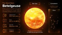 بيتلجوس، النجم الأحمر. رسم معلوماتي: Depositphotos.com: Depositphotos.com