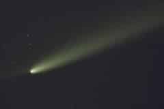 المذنب C/2023 A3 (تسوتشينشان-أطلس) في سماء إسرائيل. تصوير: إيلان شابيرا