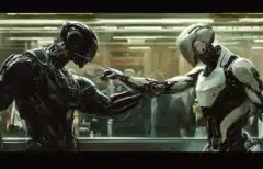 معركة شديدة بين الروبوتات البشرية. الائتمان: الدكتور روي سيزانا