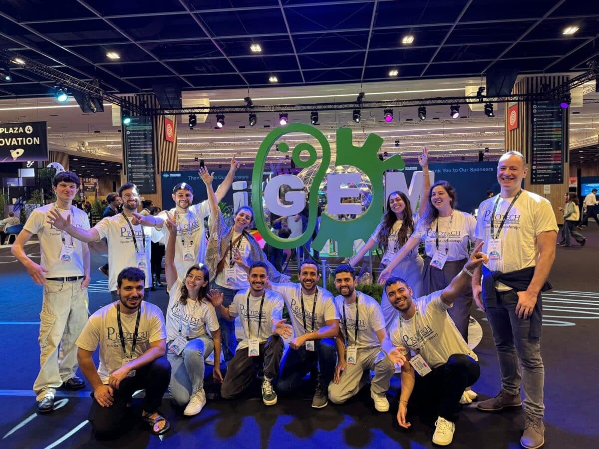 משלחת אוניברסיטת תל אביב לתחרות iGEM לשנת 2024. צילום: דוברות אוניברסיטת תל אביב