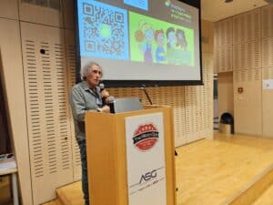 البروفيسور عيدان سيغيف في اجتماع نادي السيليكون، كانون الثاني 2025. تصوير: شموئيل أوستر