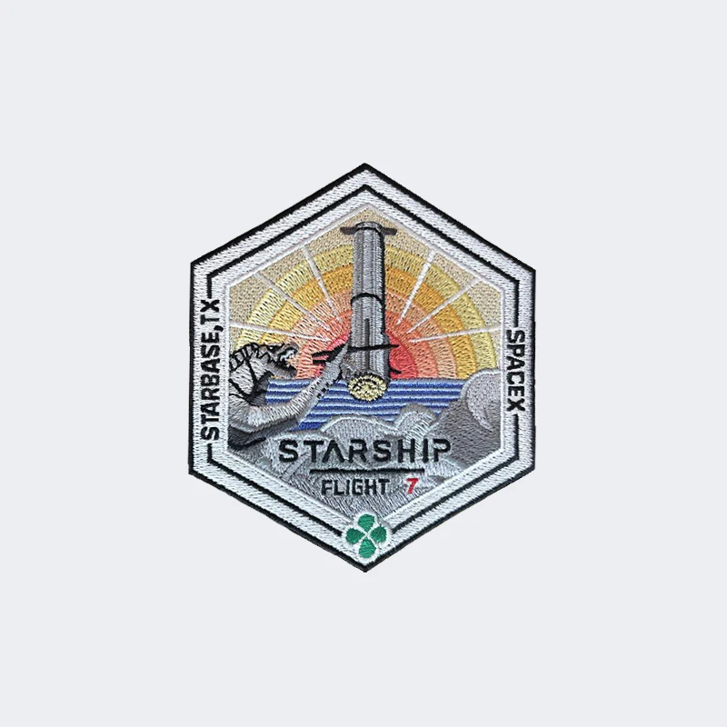 טלאי משימה של סטארשיפ טיסה 7, קרדיט: SpaceX,