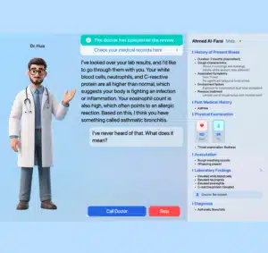 اختبار معملي عبر الإنترنت: التهاب الشعب الهوائية. توضيح