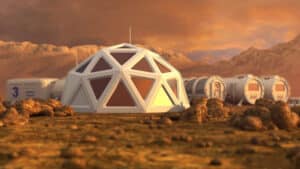 A new breakthrough in bioengineering could bring the realization of habitation on Mars closer not by sending materials from Earth but by growing them from local soil. Illustration: depositphotos.com
