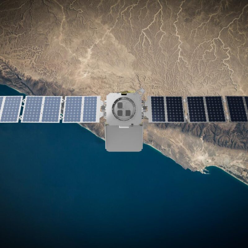 הלווין MethaneSAT. איור באדיבות קרן ההגנה הסביבתית (EDF)