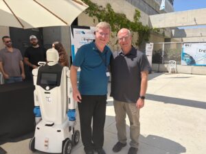 Tel Aviv University President Prof. Ariel Porat and Prof. Noam Eliraz, Dean of the Faculty of Engineering at Tel Aviv University