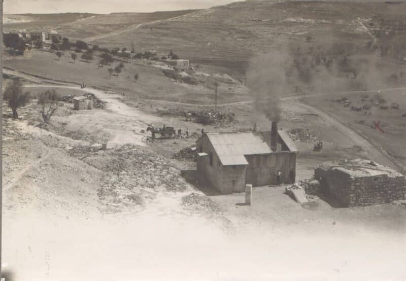 The municipal garbage incinerator behind the Mount of Olives in Jerusalem. Photo courtesy of the State Archives
