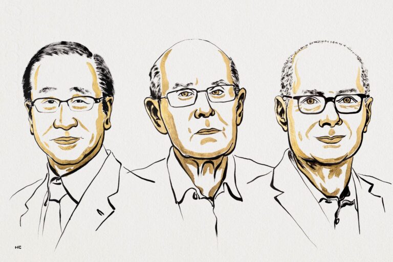 זוכי פרס נובל לכימיה לשנת 2025. Ill. Niklas Elmehed © Nobel Prize Outreach