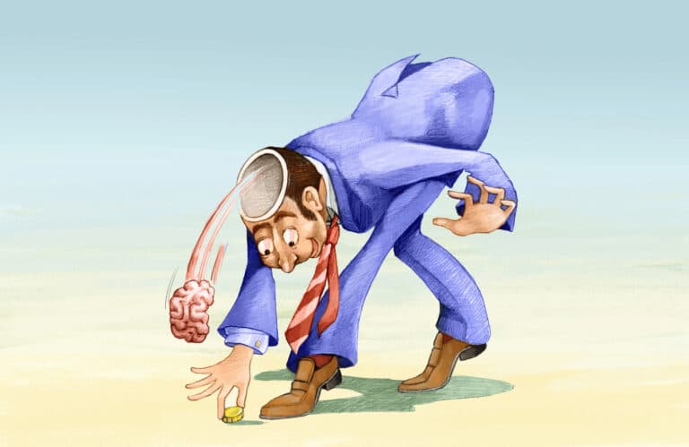 מוח בורח מהפסדים. המחשה: depositphotos.com