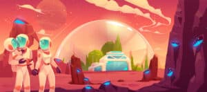 عائلة من المستوطنين على المريخ. صورة توضيحية: depositphotos.com