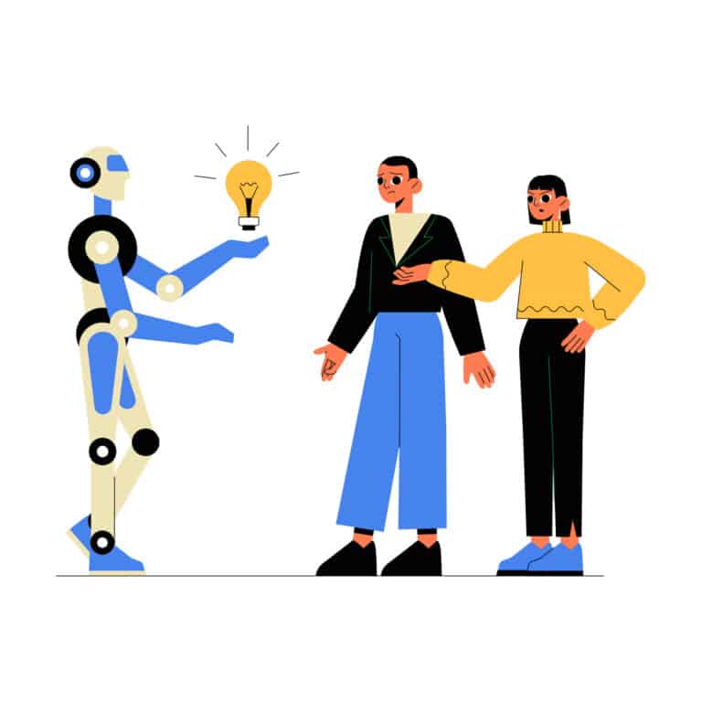 שיתוף פעולה בין בני אדם לבינה מלאכותית. מחקר רחב היקף מצא שבינה מלאכותית יכולה לחזק חשיבה יצירתית באמצעות עידוד חקירה וגילוי, ולא רק חתירה ליעילות. המחשה: depositphotos.com